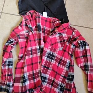 No Boundaries Red and Black Sweatshirt